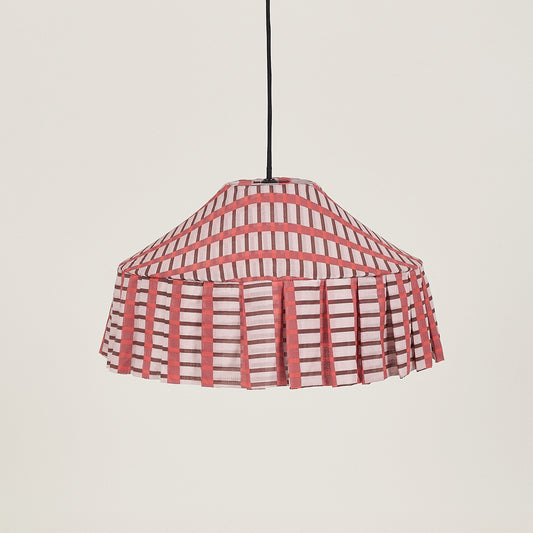 Pendant lampshade Nicole / red mosaic - THE BRISTOL ARTISAN