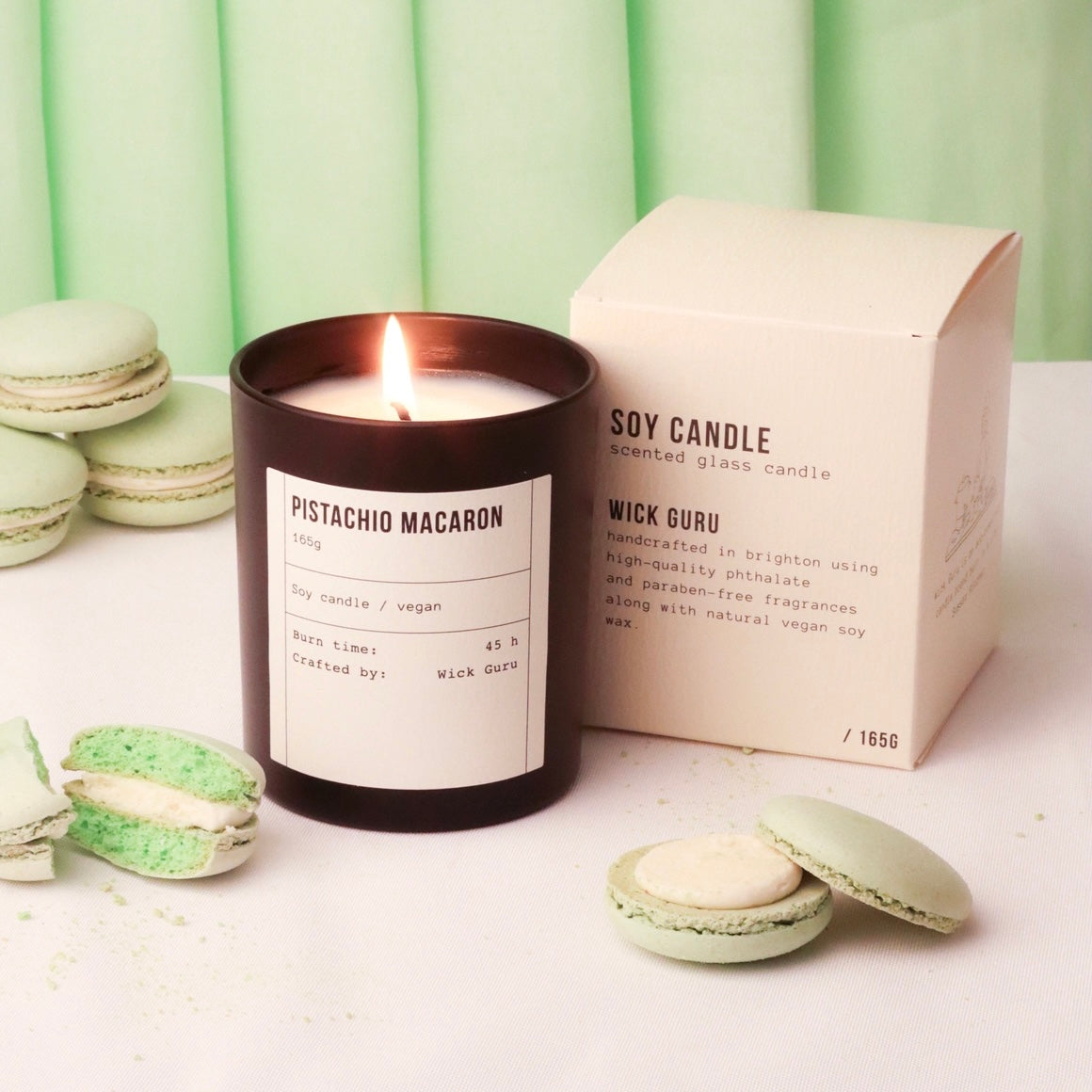 Pistachio Macaron Soy Candle - THE BRISTOL ARTISAN