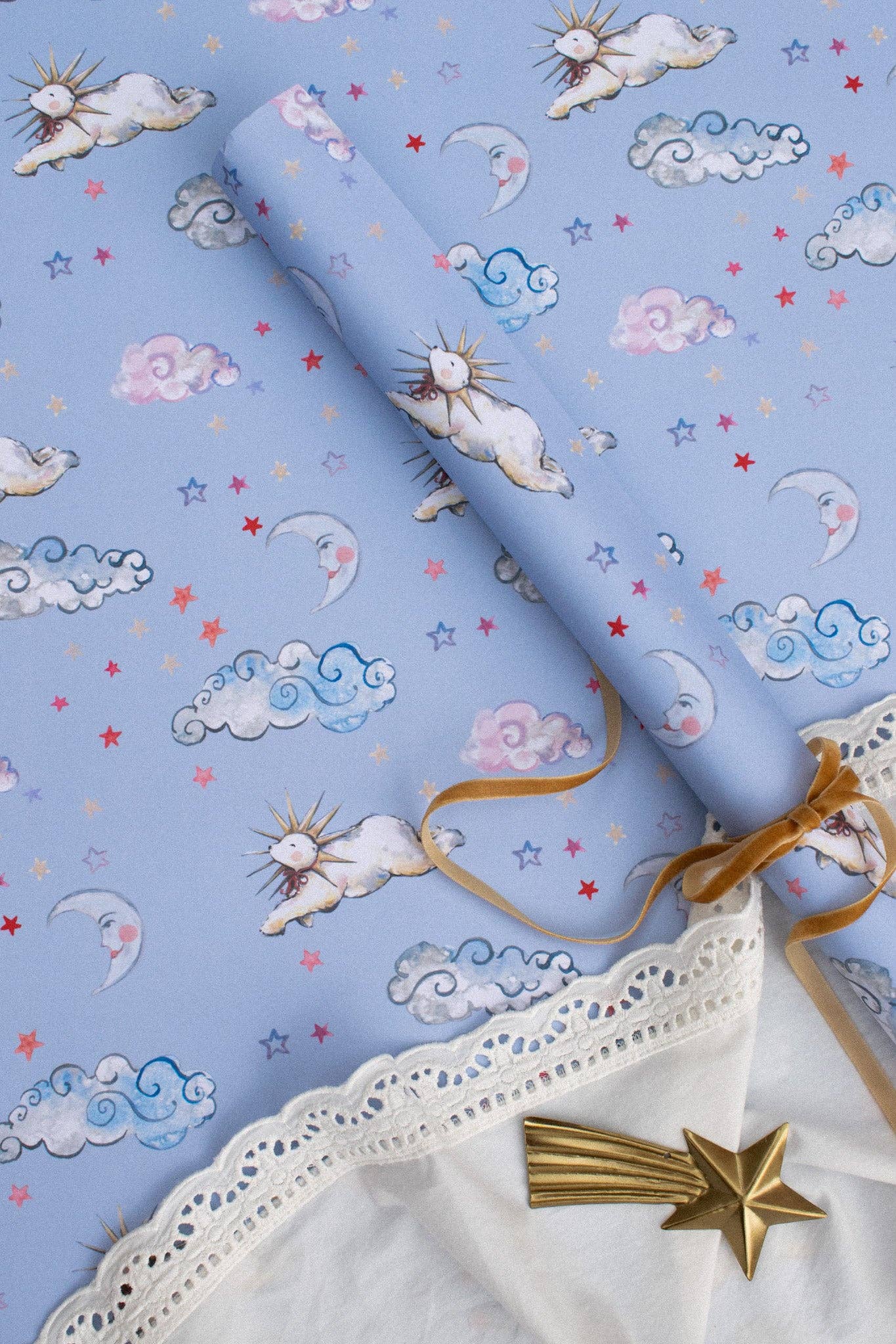 Polar bear 'Moonbeam' Gift Wrap - THE BRISTOL ARTISAN