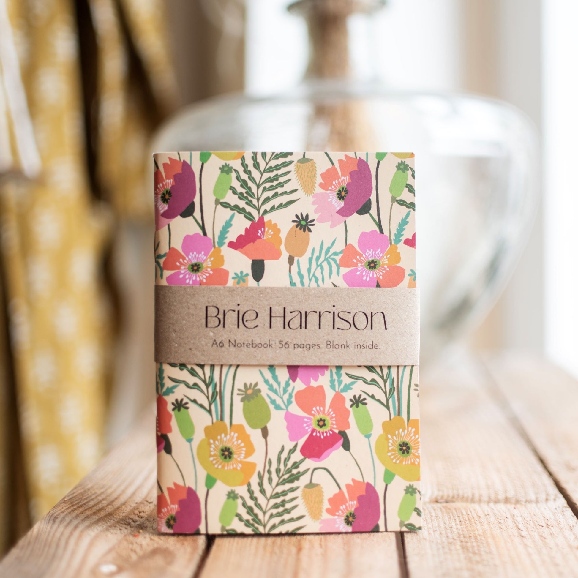 Poppies A6 Notebook - THE BRISTOL ARTISAN