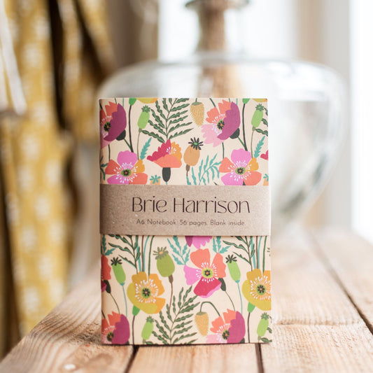 Poppies A6 Notebook - THE BRISTOL ARTISAN
