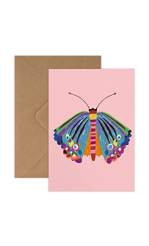 Rainbow Butterfly Mini Cards - Pack of 8 - THE BRISTOL ARTISAN