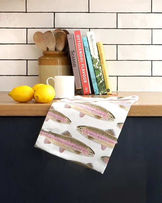 Rainbow Trout Tea Towel - THE BRISTOL ARTISAN