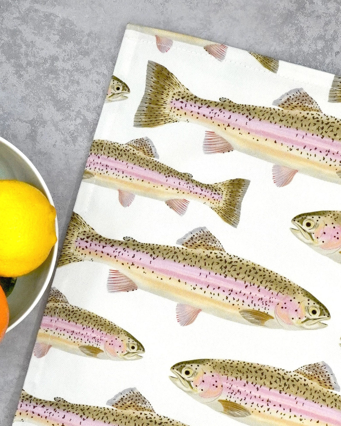 Rainbow Trout Tea Towel - THE BRISTOL ARTISAN