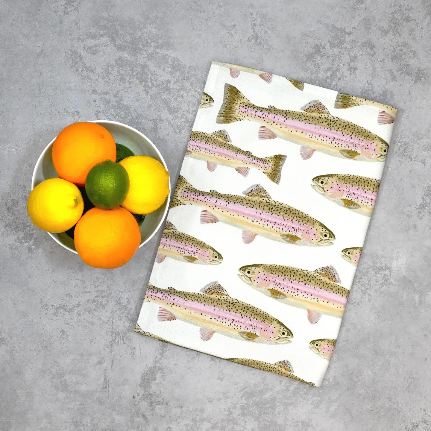 Rainbow Trout Tea Towel - THE BRISTOL ARTISAN