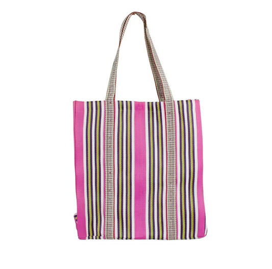 Recycled Woven Tote Bag - Fire - THE BRISTOL ARTISAN