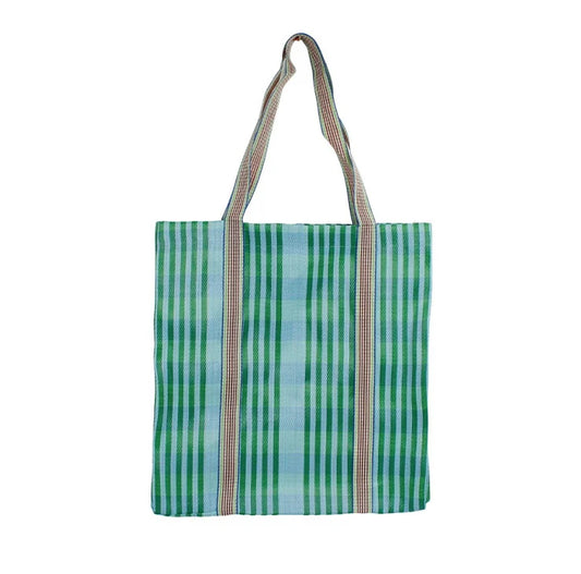 Recycled Woven Tote Bag - Ocean - THE BRISTOL ARTISAN
