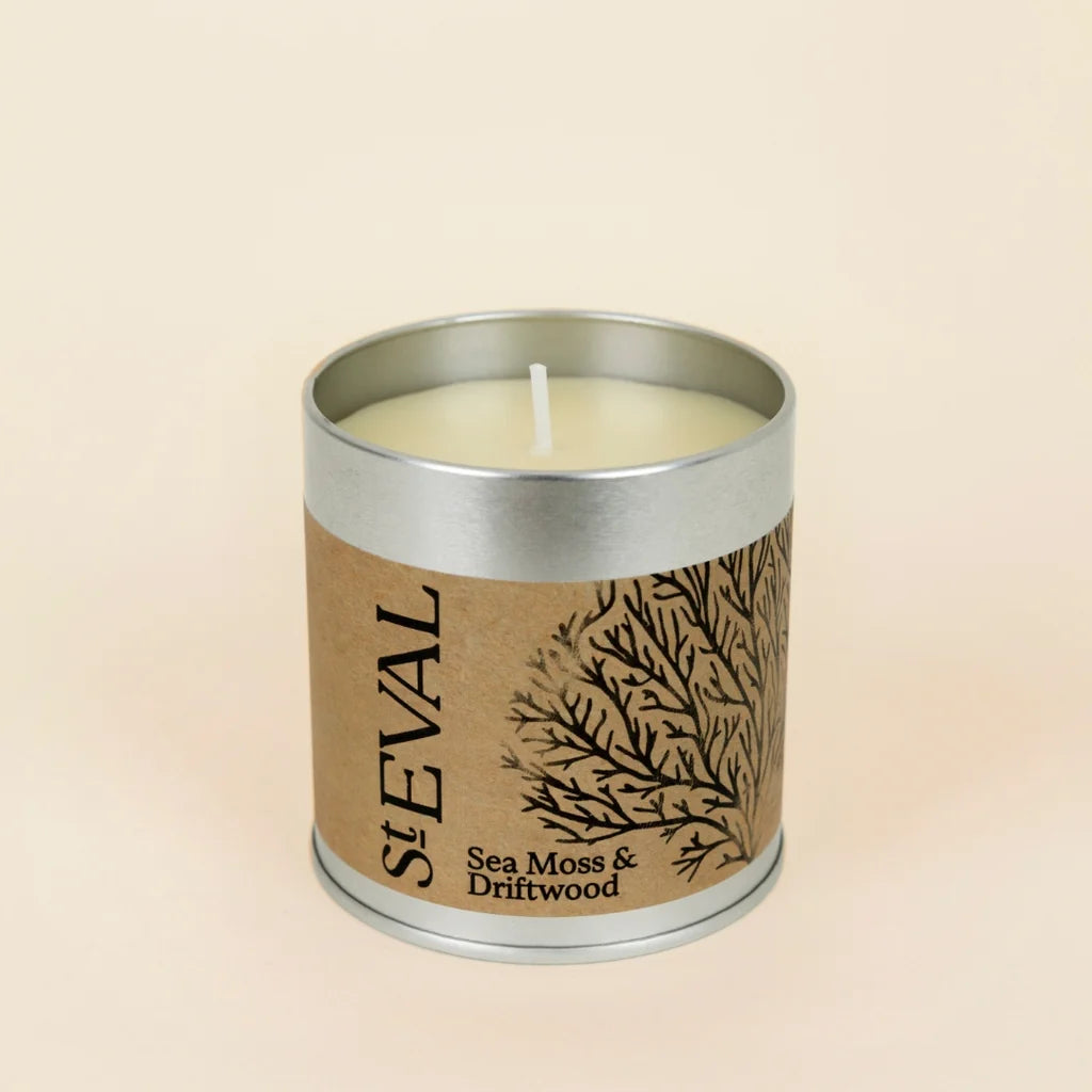 Sea Moss & Driftwood Candle Tin - THE BRISTOL ARTISAN