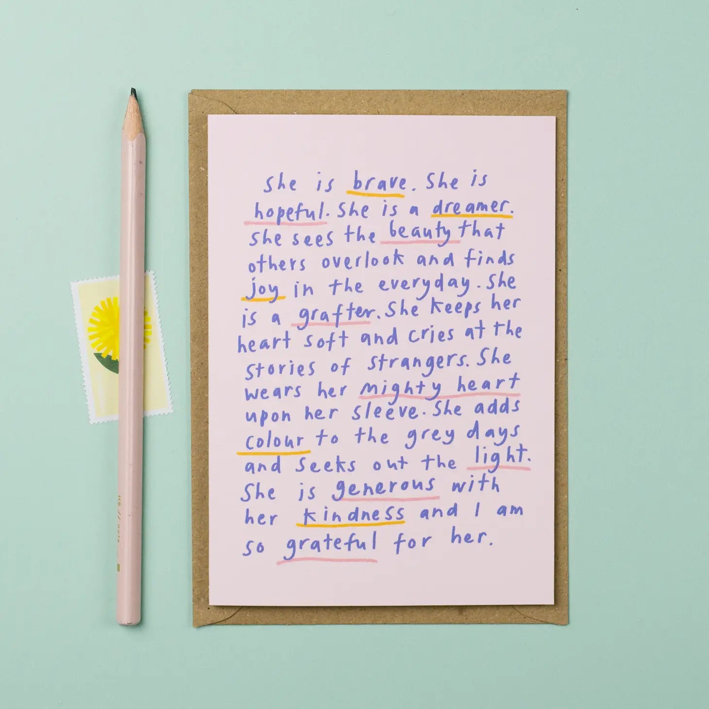 She is… Inspirational Female Card - THE BRISTOL ARTISAN