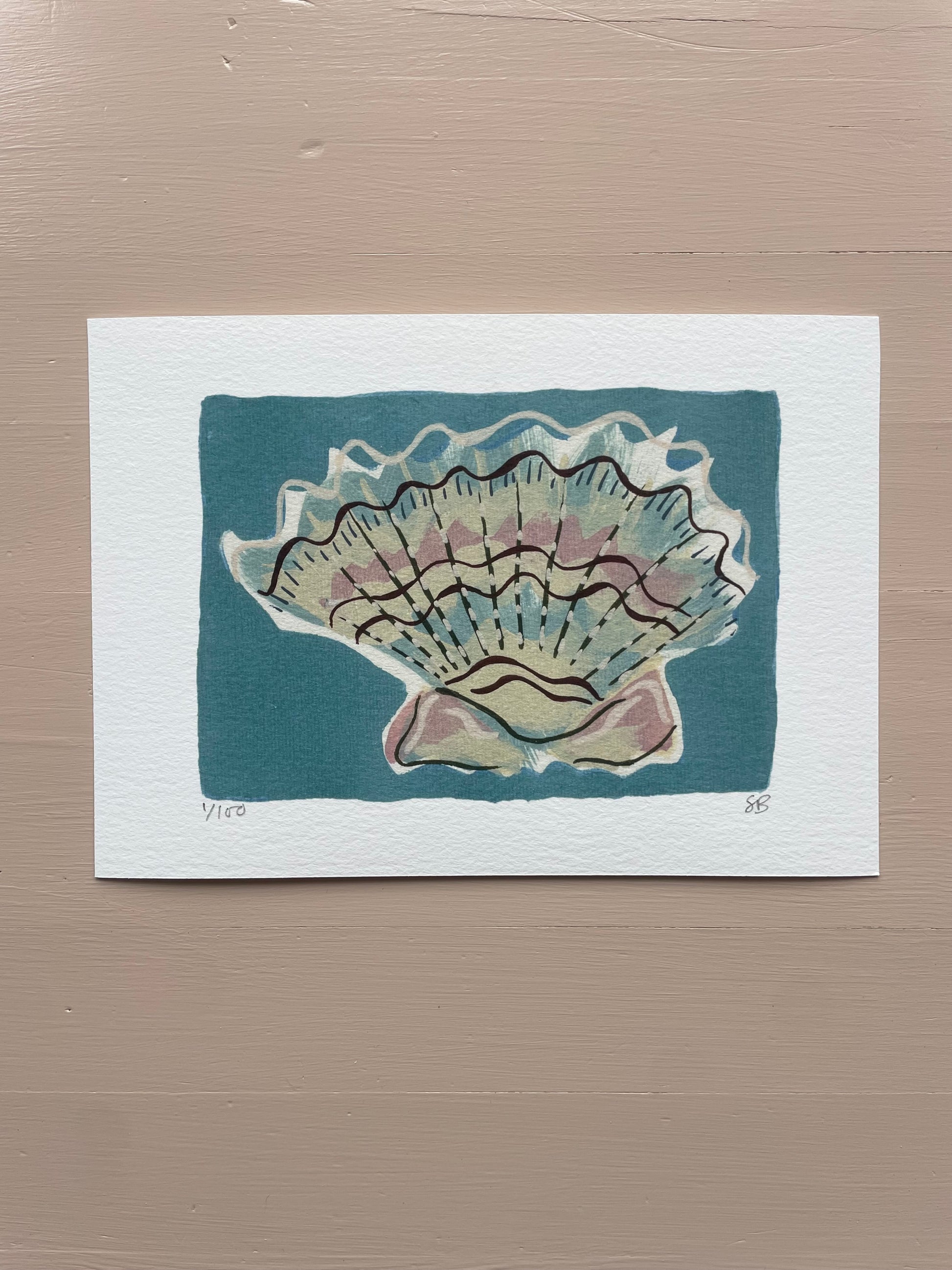 Shell No.62 limited edition print by Sian Beck - THE BRISTOL ARTISAN