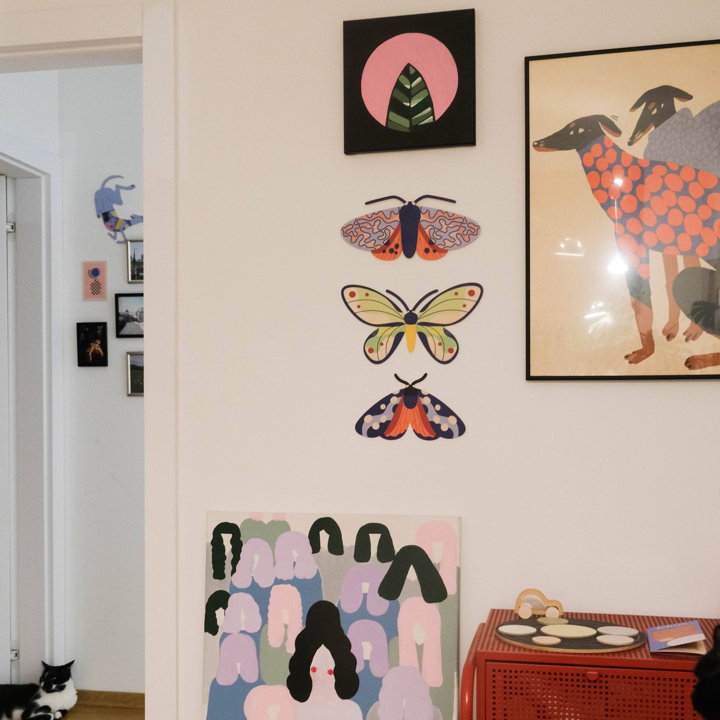Six Spot Burnet - Plywood Butterfly wall decoration - THE BRISTOL ARTISAN