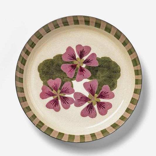 Small Enamel Round Tray - Geranium - THE BRISTOL ARTISAN