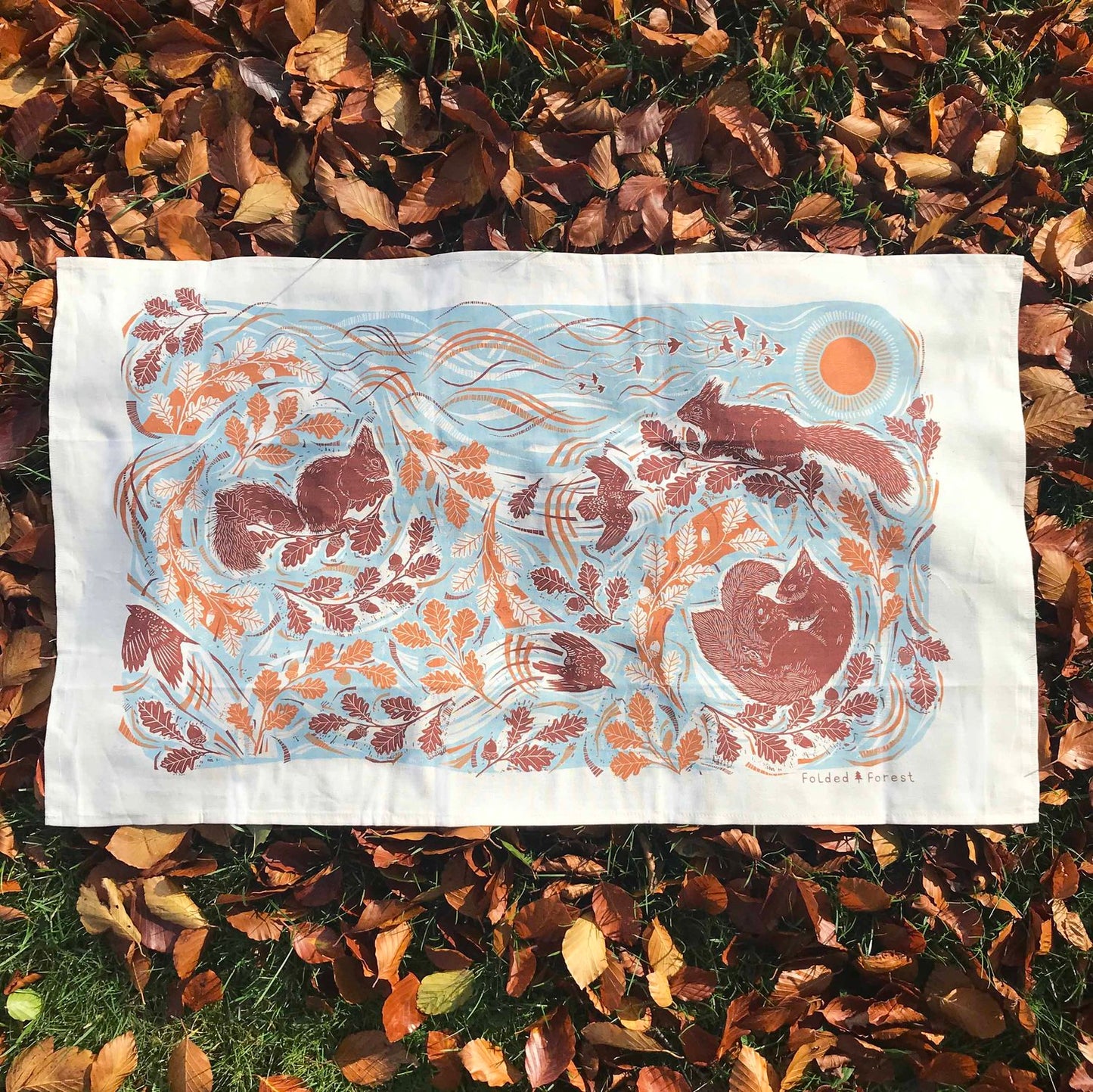 Squirrel cotton Tea Towel - THE BRISTOL ARTISAN
