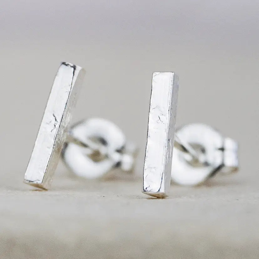 Sterling Silver Mini Studs - Stick - THE BRISTOL ARTISAN