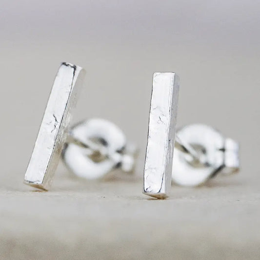 Sterling Silver Mini Studs - Stick - THE BRISTOL ARTISAN
