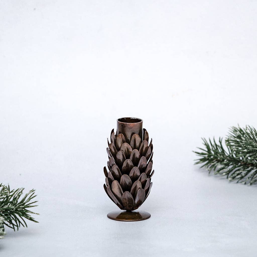 Strobilus Candlestick Holder - THE BRISTOL ARTISAN