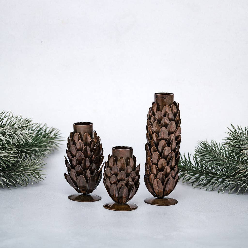 Strobilus Candlestick Holder - THE BRISTOL ARTISAN