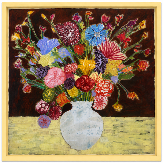 Summer Vase Dahlias oil painting by Sophie Rees - THE BRISTOL ARTISAN