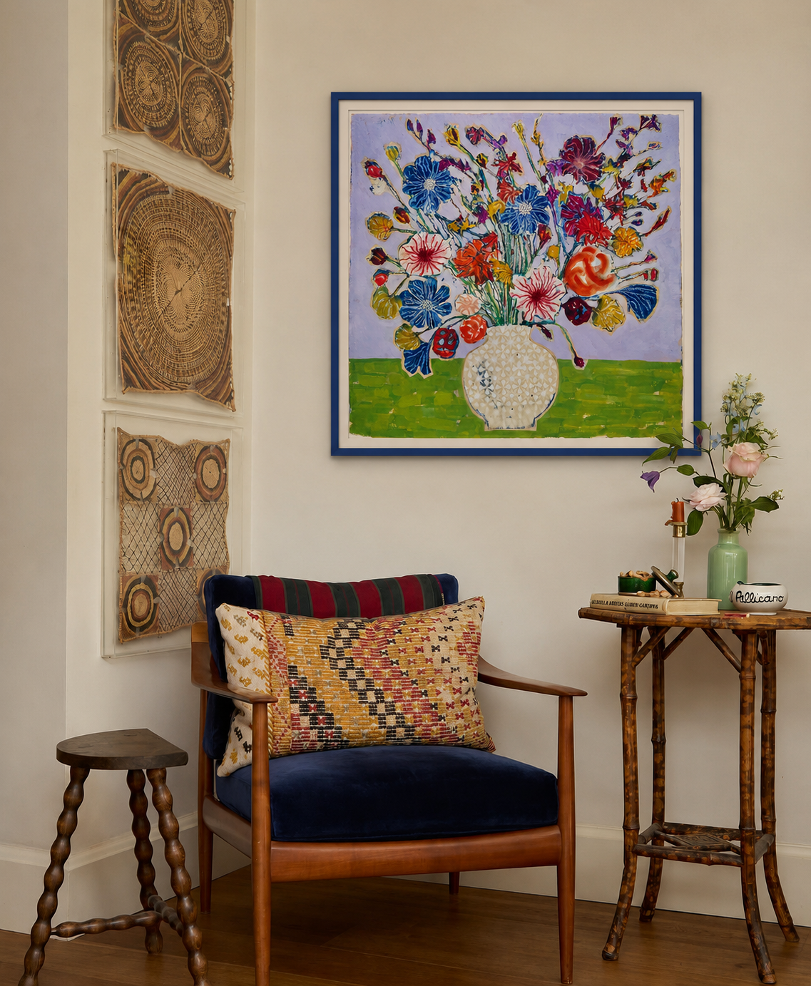 Summer Vase Gingko oil painting by Sophie Rees - THE BRISTOL ARTISAN