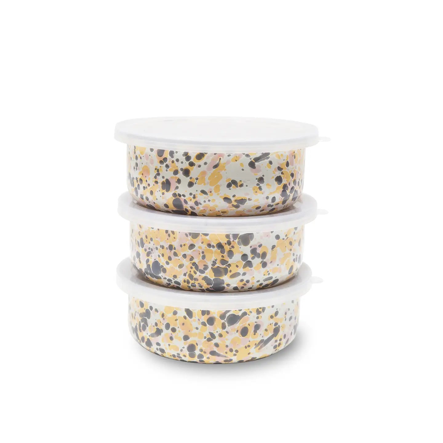Sunset Splatter Enamel Storage Box - THE BRISTOL ARTISAN