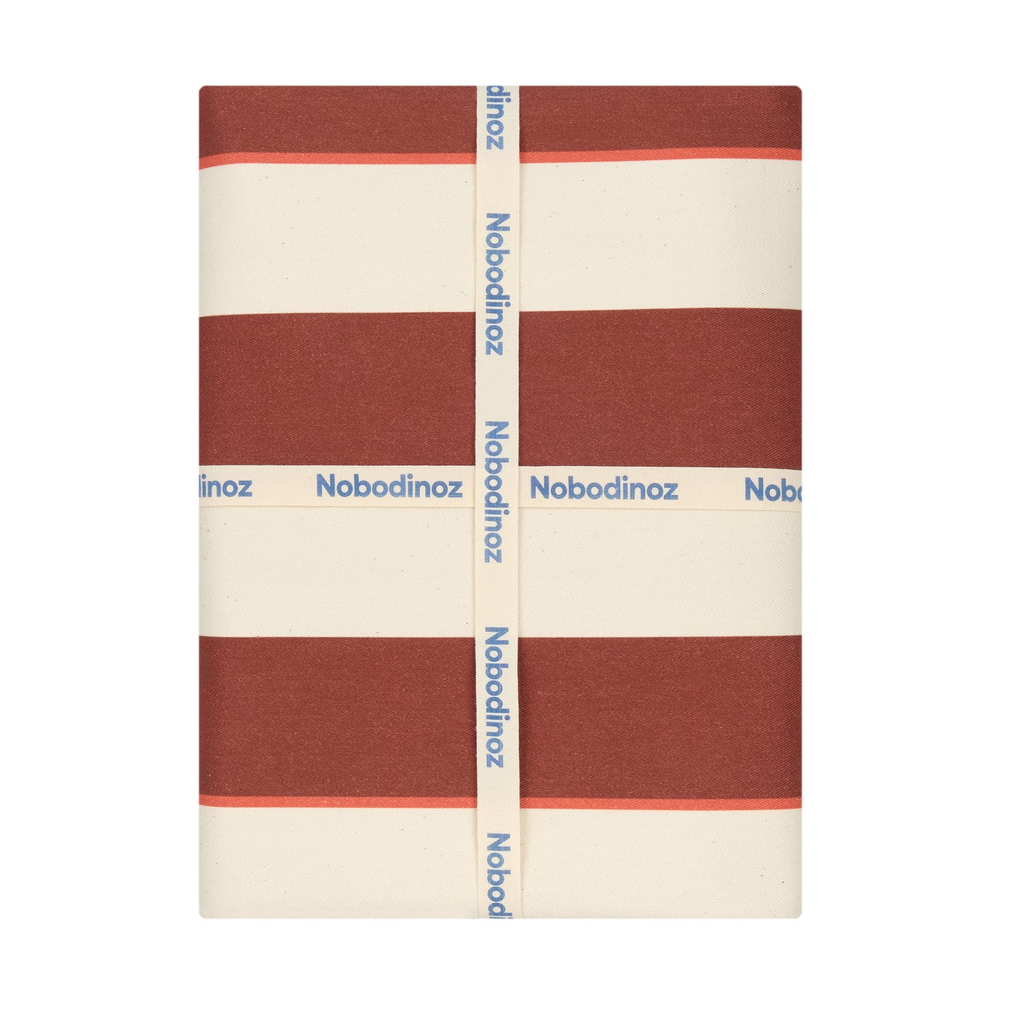 Tablecloth 150 x 250 cm - maroon cabana stripes - THE BRISTOL ARTISAN