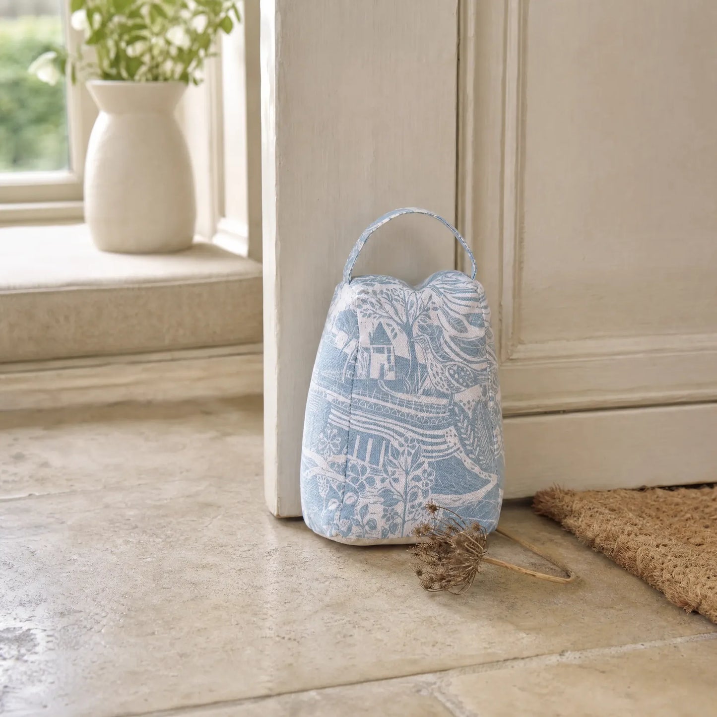 Through the Fields Duck Egg Blue Door Stop - THE BRISTOL ARTISAN
