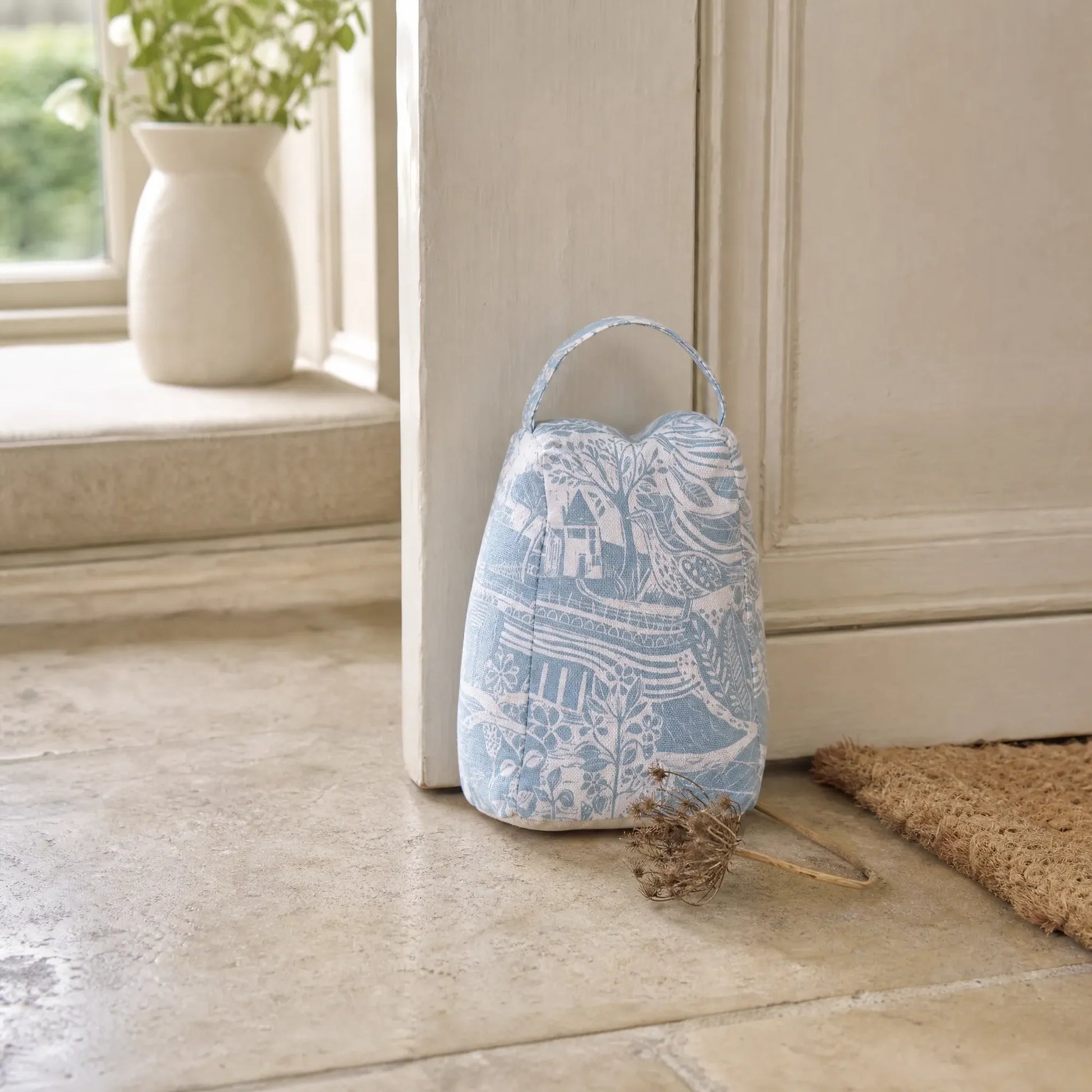 Through the Fields Duck Egg Blue Door Stop - THE BRISTOL ARTISAN