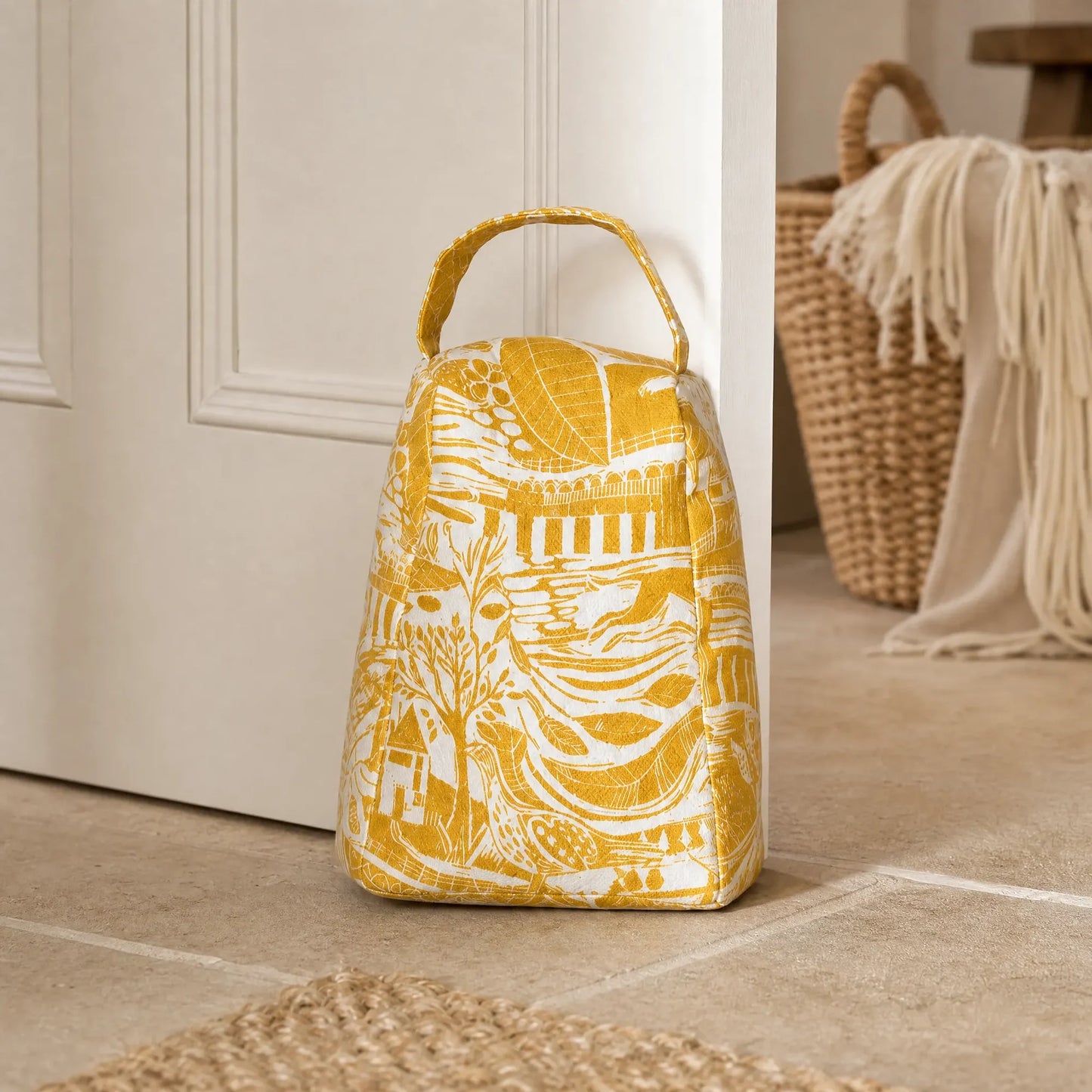 Through the Fields Ochre Door Stop - THE BRISTOL ARTISAN