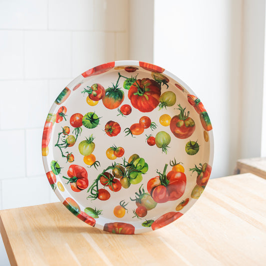 Tomatoes Round Tin Tray - THE BRISTOL ARTISAN
