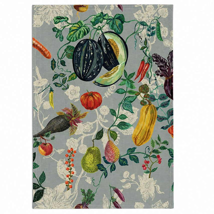 Vegetables Linen Tea Towel - THE BRISTOL ARTISAN
