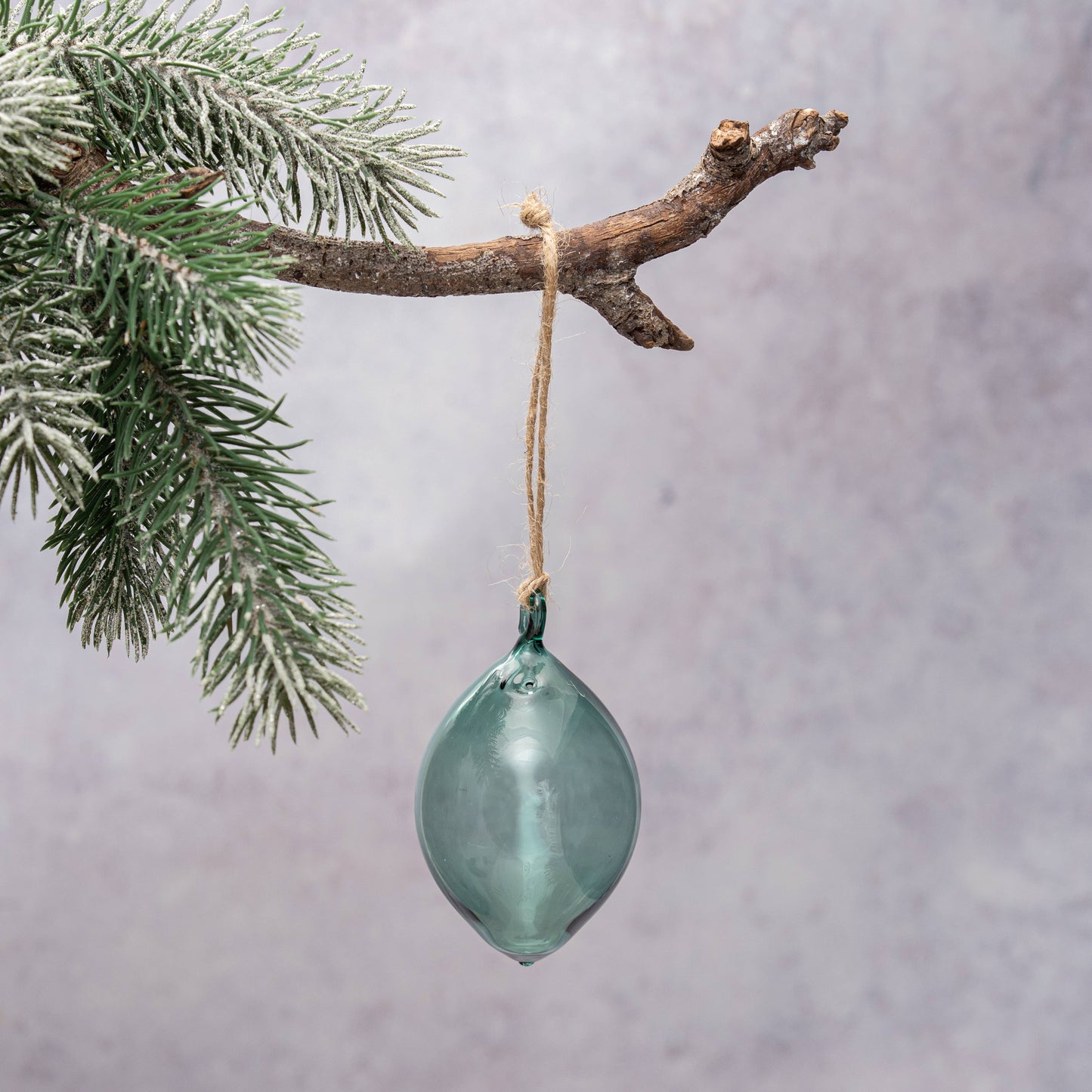 Veridian Dewdrop Glass Bauble - THE BRISTOL ARTISAN