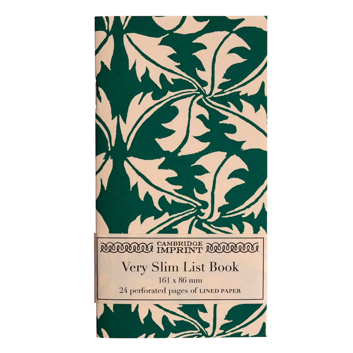 Very Slim List Book Dandelion Bottle Green - THE BRISTOL ARTISAN