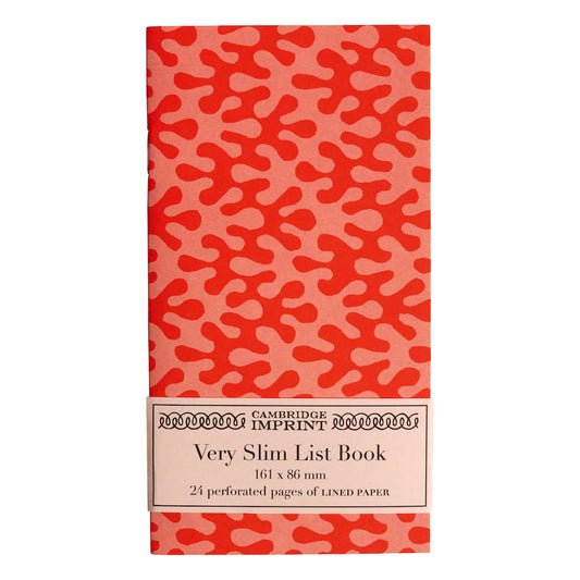 Very Slim List Book Kelp Tangerine - THE BRISTOL ARTISAN