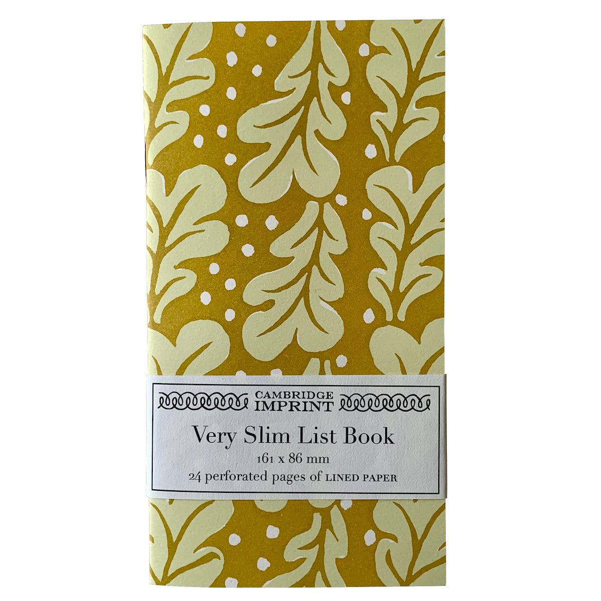 Very Slim List Book Quercus Sap Green - THE BRISTOL ARTISAN