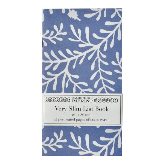 Very Slim List Book Sprig Harebell - THE BRISTOL ARTISAN