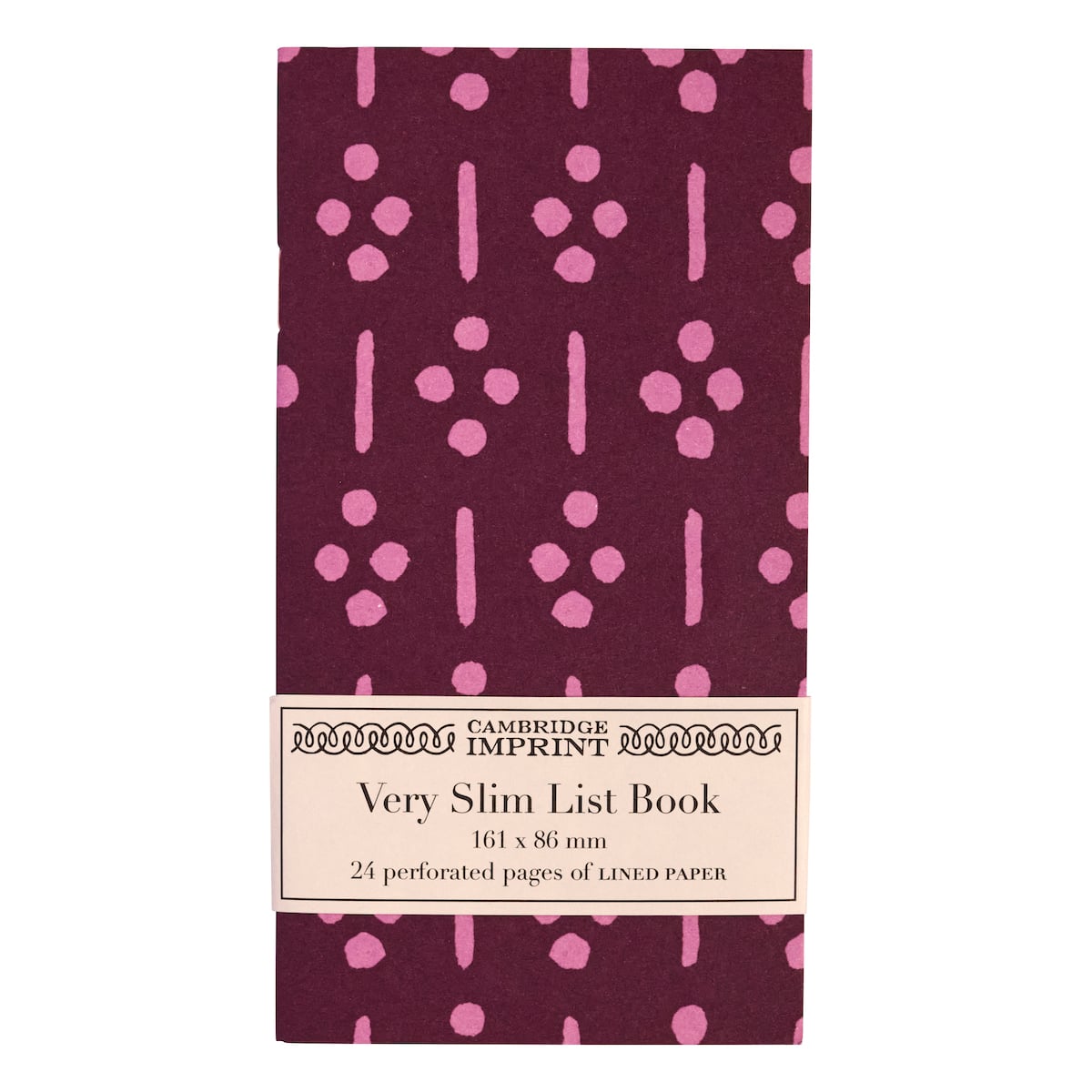 Very Slim List Book Ugizawa Damson - THE BRISTOL ARTISAN