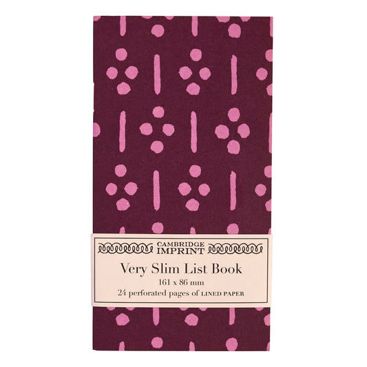 Very Slim List Book Ugizawa Damson - THE BRISTOL ARTISAN
