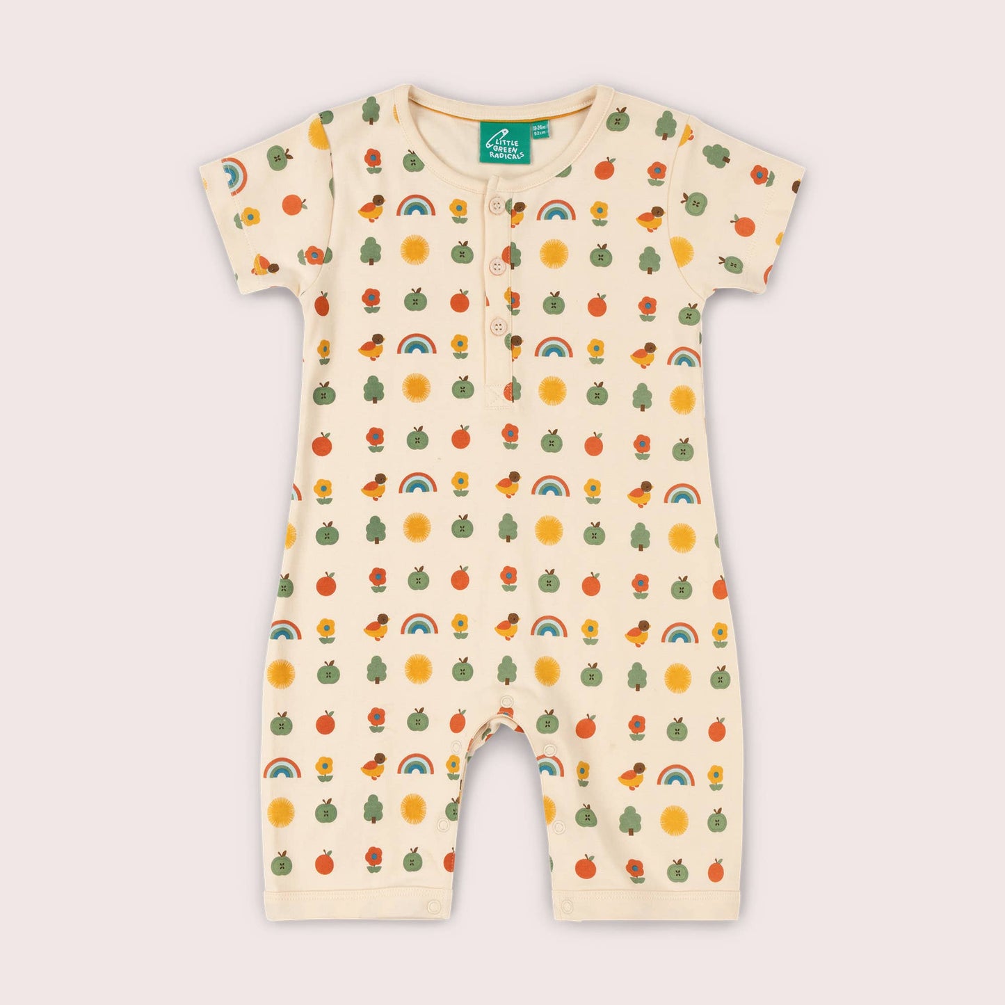 Vintage Rainbows Organic Romper - THE BRISTOL ARTISAN