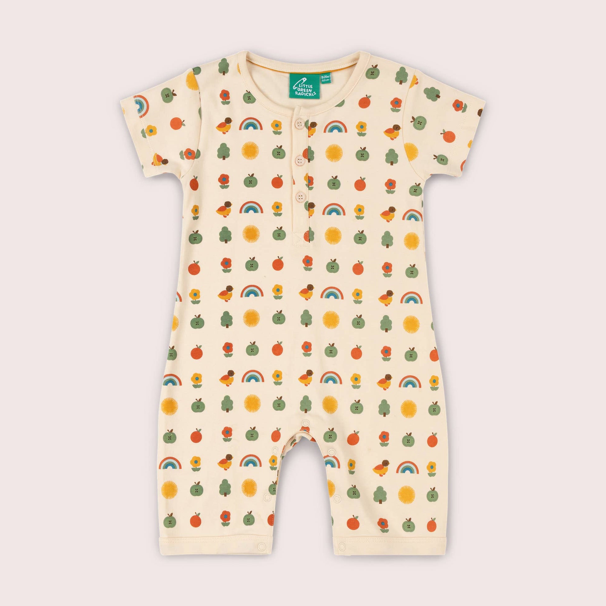 Vintage Rainbows Organic Romper - THE BRISTOL ARTISAN