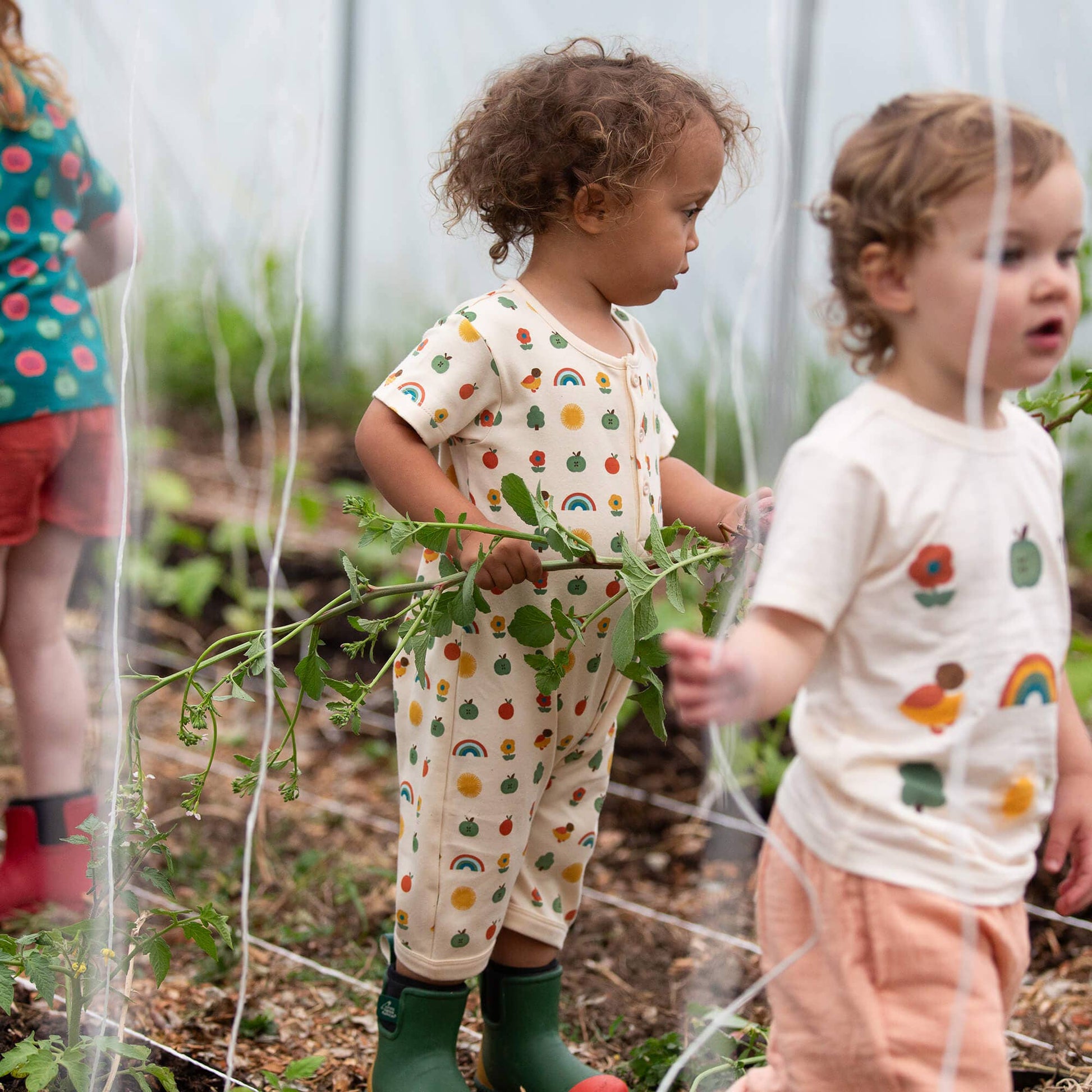 Vintage Rainbows Organic Romper - THE BRISTOL ARTISAN