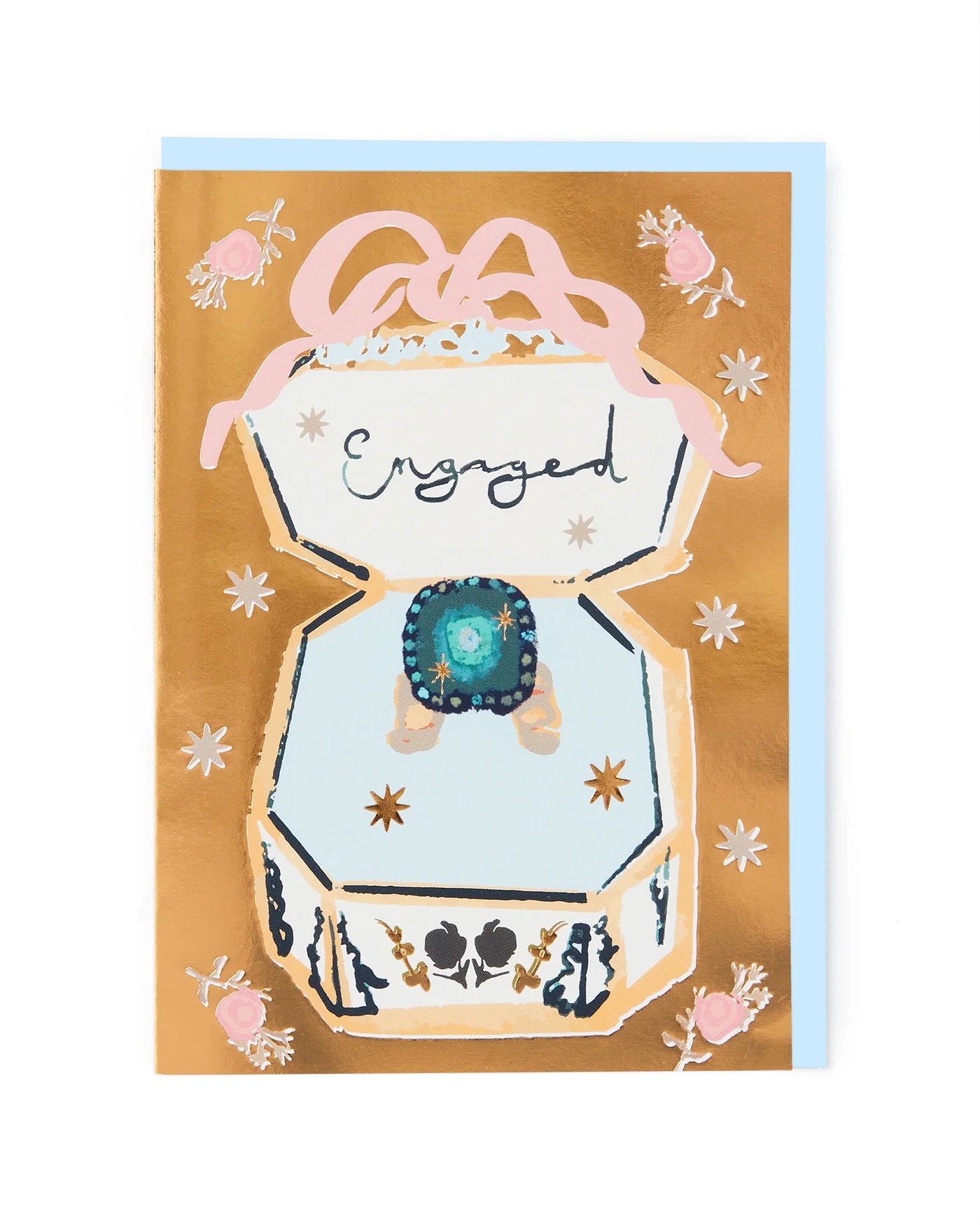 Vintage Ring Engaged Card - THE BRISTOL ARTISAN