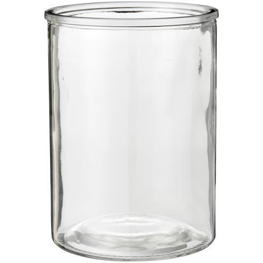 Wide Glass Vase - Clear - THE BRISTOL ARTISAN