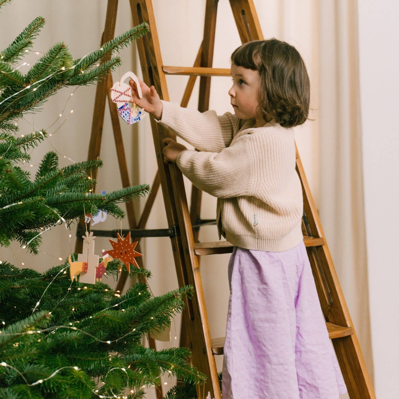 Wooden dog Christmas tree hanging decoration - THE BRISTOL ARTISAN