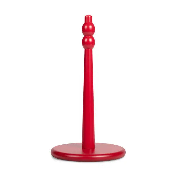 Wooden Kitchen Roll Holder - Chilli Red - THE BRISTOL ARTISAN