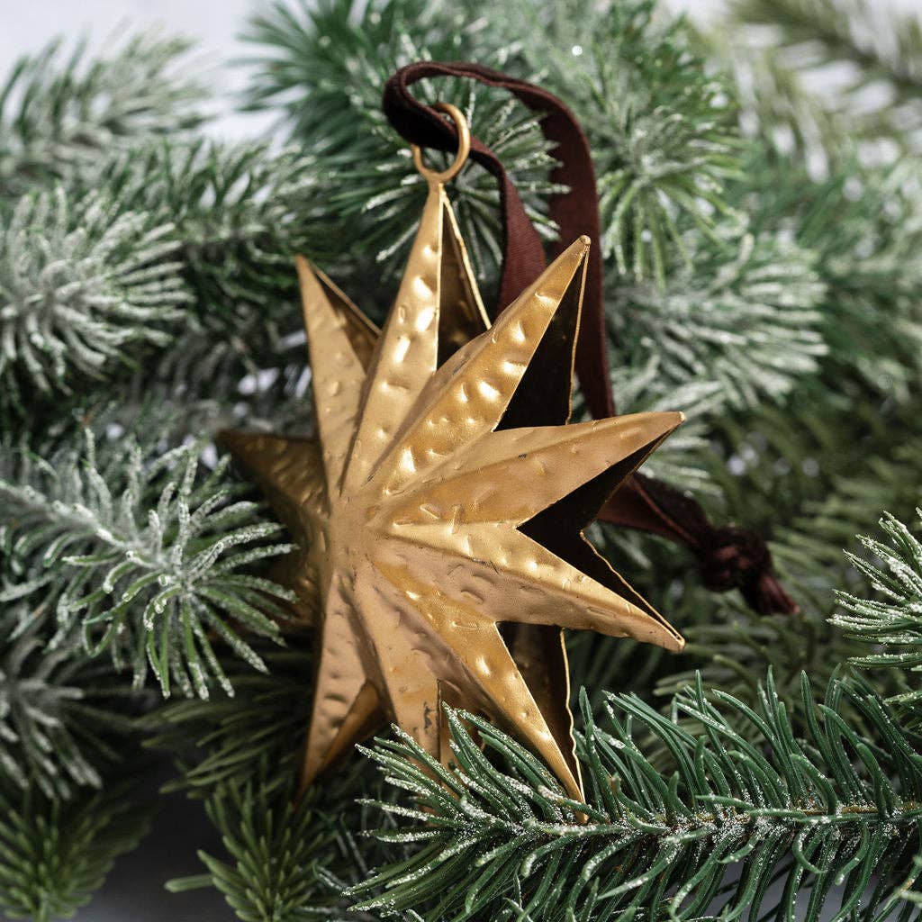 Gold Star Hanging Decoration