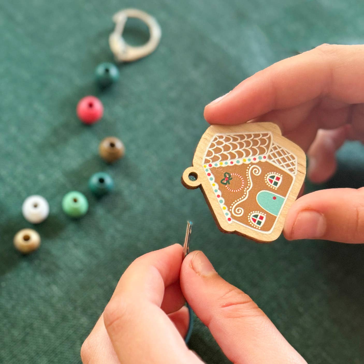 Make Your Own Gingerbread House Keyring