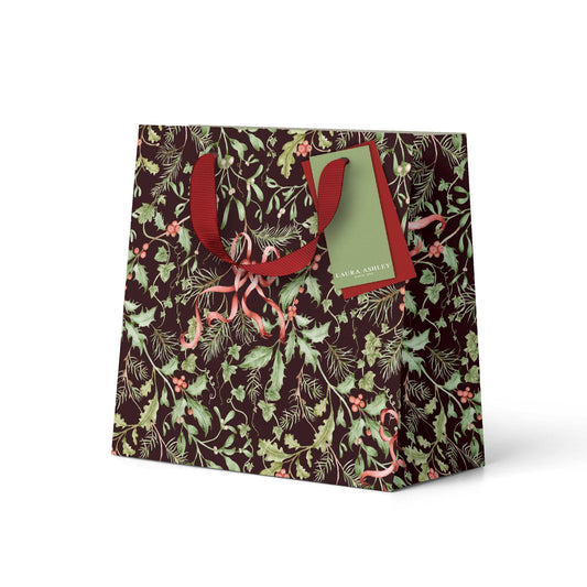 Holly and Bows Gift Bag - Small