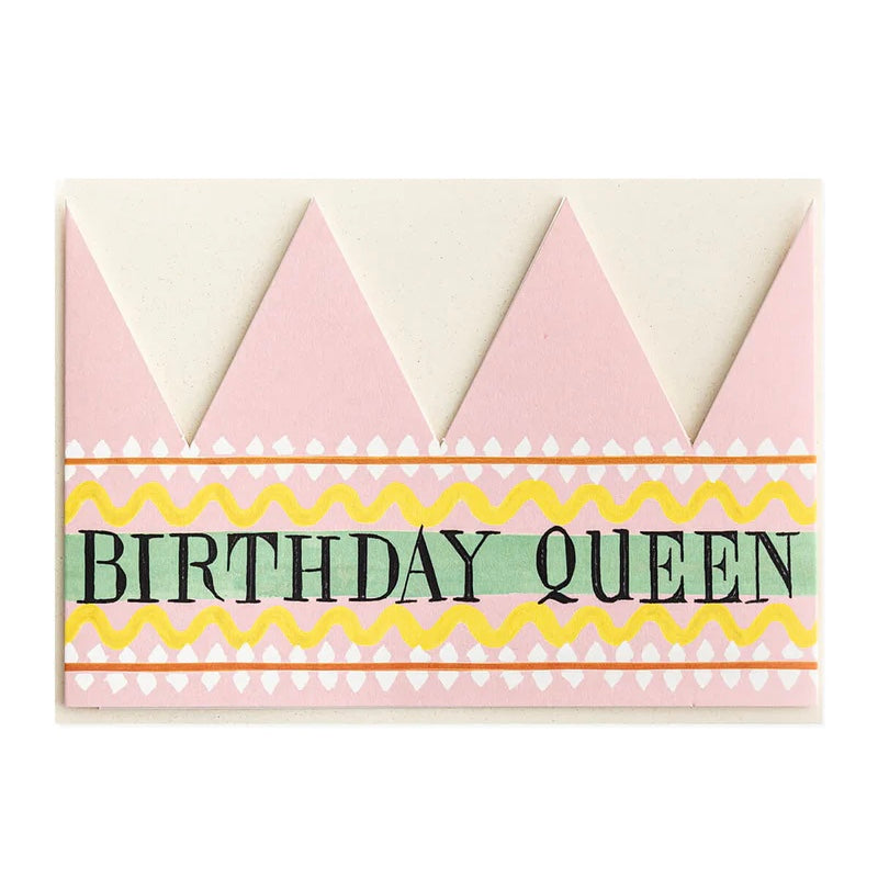 Birthday Queen Hat Card - THE BRISTOL ARTISAN