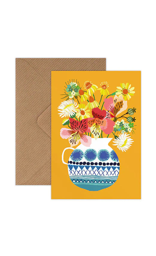Festival Flowers Card - THE BRISTOL ARTISAN
