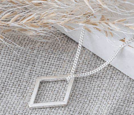 Small diamond necklace - silver - THE BRISTOL ARTISAN